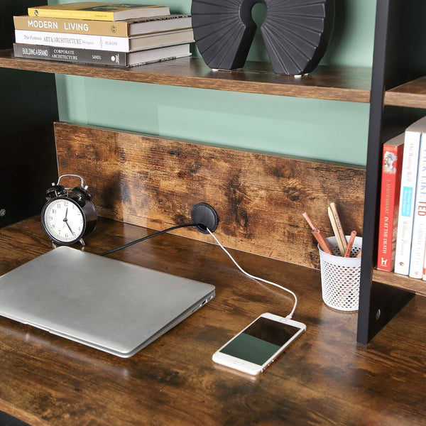 Computer Desk with Shelf Unit & Cabinet