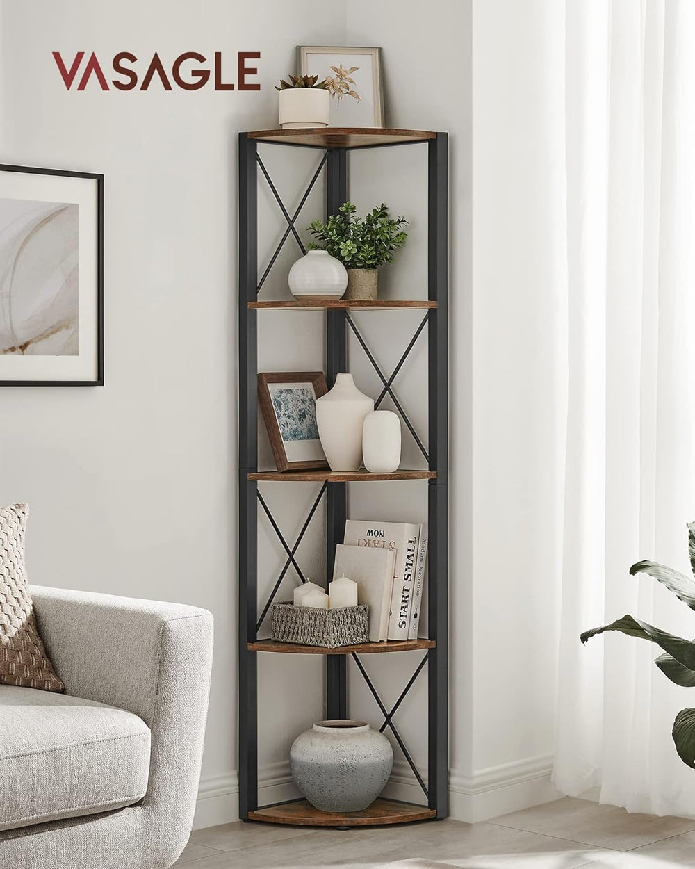 5-Tier Corner Shelf – Multifunction Storage Unit - Karrari