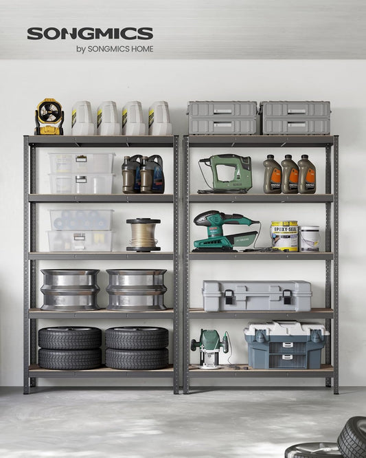 5-Tier Shelving Unit, Steel Shelving Unit for Storage, Boltless Assembly, for Garage