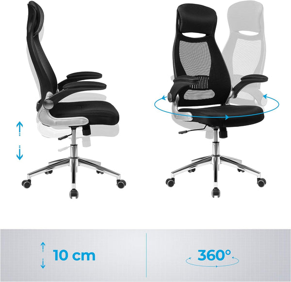 Office Chair - Swivel, Ergonomic Design & Breathable Back - Karrari