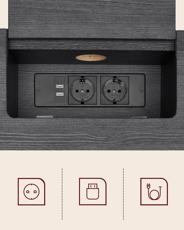 Console Table - Sockets & Compartments - Karrari