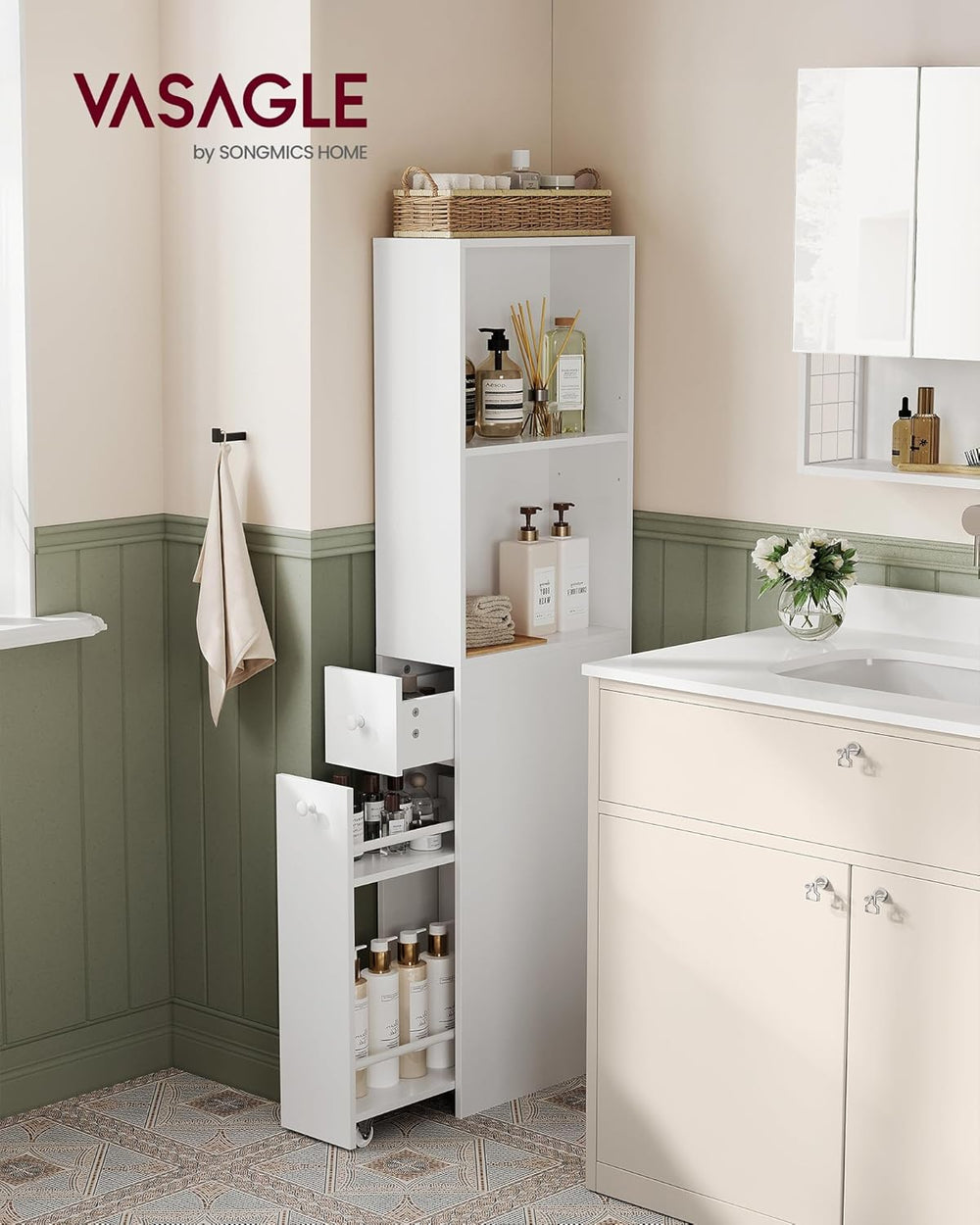 Tall Narrow Bathroom Cabinet – Storage Solution
