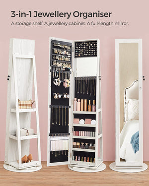 Freestanding Jewellery Cabinet with Full-Length Mirror - Karrari