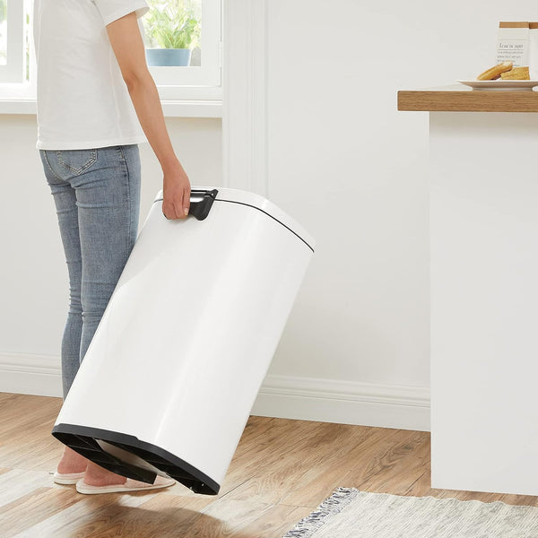 50L Steel Pedal Waste Bin with Soft-Close Lid - Karrari