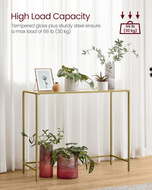 Metal Frame Console Table
