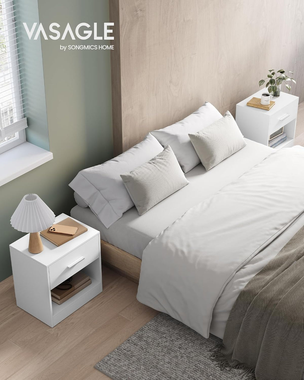 2-Piece Bedside Table Set - Karrari