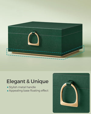 2-Layer Jewellery Box with Handle & Removable Tray - Karrari