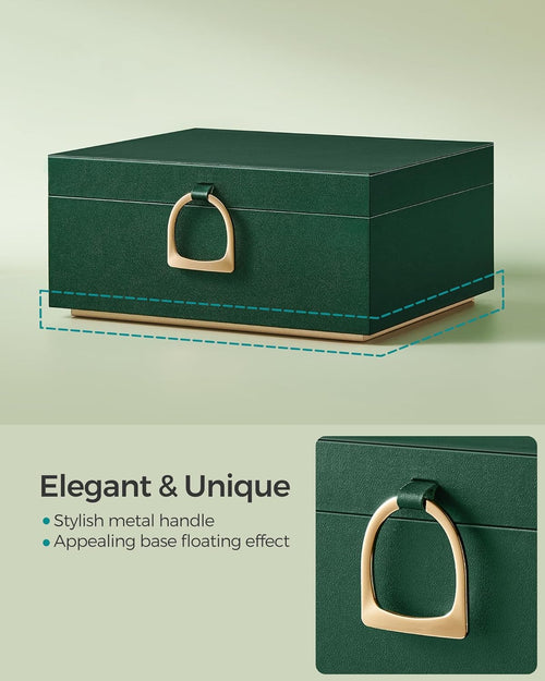 2-Layer Jewellery Box with Handle & Removable Tray - Karrari
