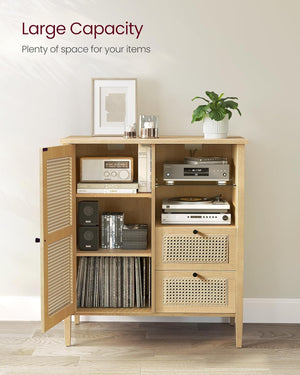 Boho Sideboard – Synthetic Rattan Design - Karrari