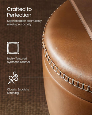 Mid-Century Modern Storage Ottoman Stool - Karrari