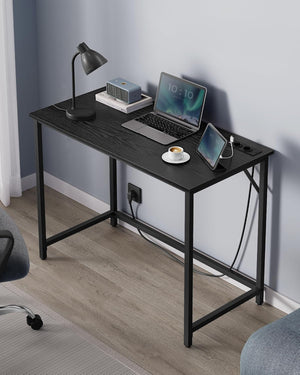 Gaming Desk with LED Lighting & Power Strip - Karrari