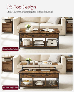 Lift-Top Coffee Table with Storage - Karrari