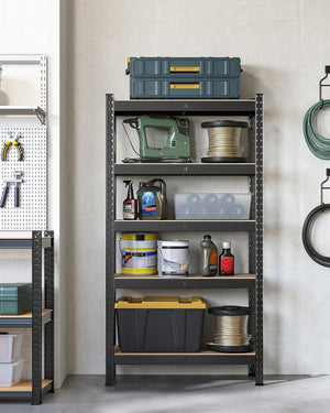Heavy-Duty Steel Storage Rack - 5-Tier, High Load Capacity (30x75x150cm) - Karrari