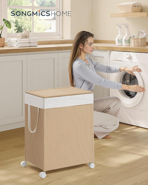 Laundry Sorter on Wheels – 2 Sections