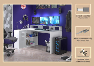 “Gamer” Corner Desk Combination - Karrari