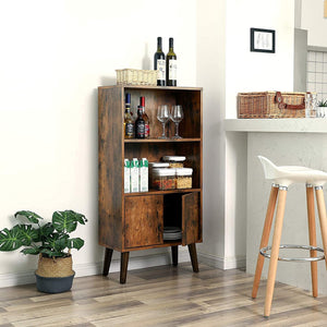 3-Tier Bookcase with Doors - Karrari