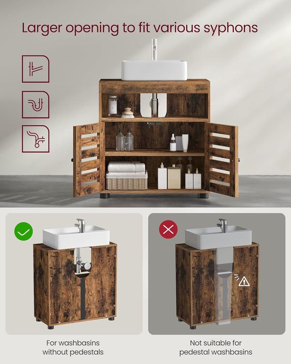 Under Sink Cabinet – Storage with Adjustable Shelf - Karrari