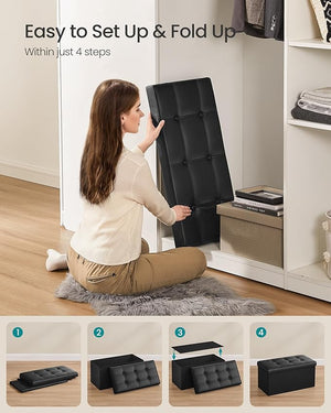 Folding Storage Ottoman Bench - Karrari