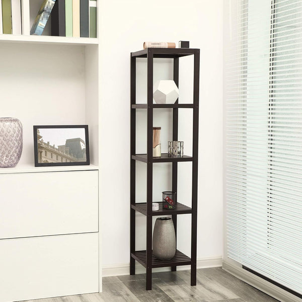 5-Tier Bamboo Bathroom & Storage Shelf