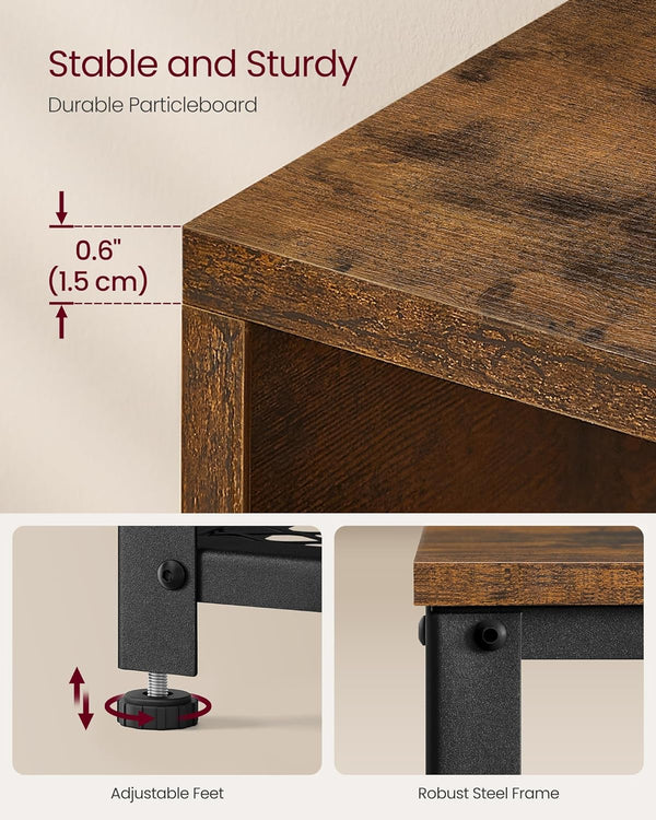 Coat Rack & Shoe Bench Set – Dot Hooks, 2-Tier Rack - Karrari