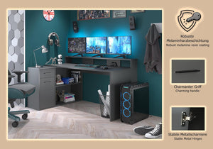 “Gamer” Corner Desk Combination - Karrari