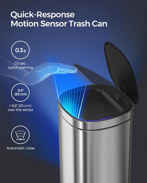 13 Gallon Motion Sensor Kitchen Trash Can - Karrari