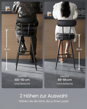 Swivel Faux Leather Bar Stools (Set of 2) - Karrari