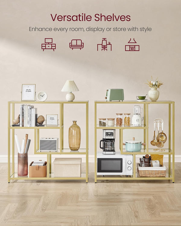 4-Tier Freestanding Bookshelf - Karrari