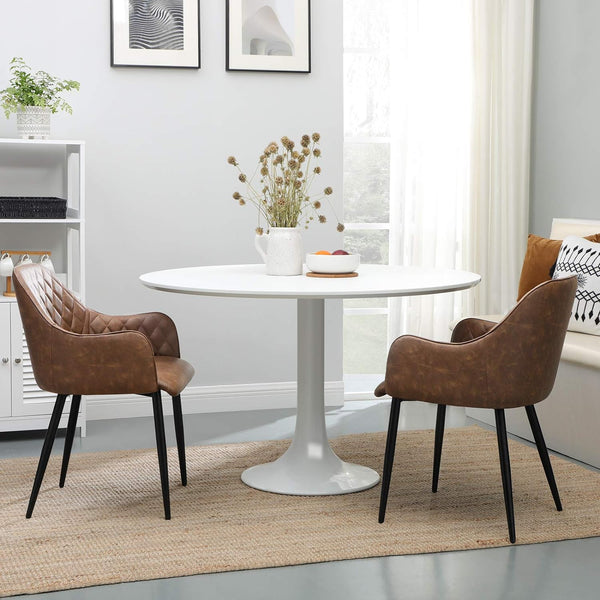 Modern Vintage PU Dining Armchair - Karrari
