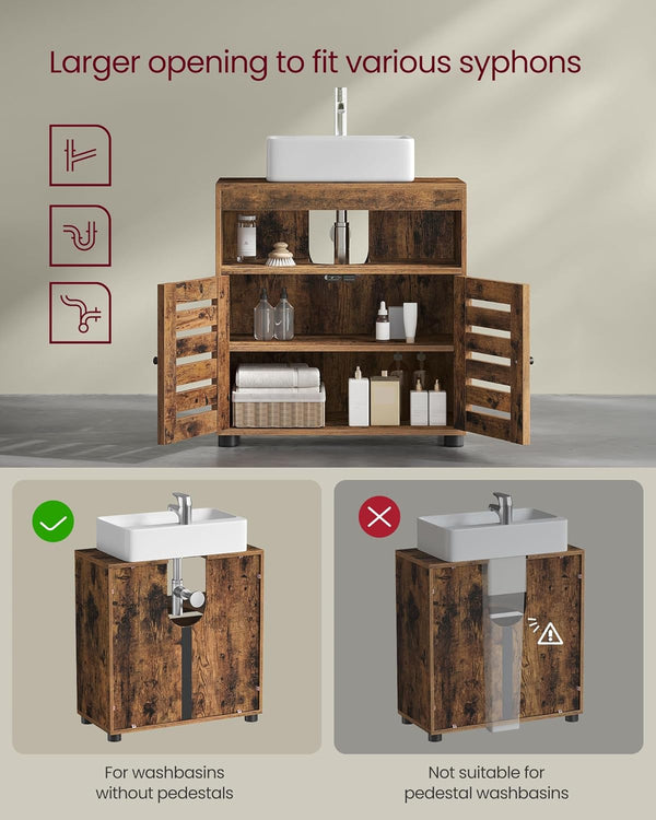 Under Sink Cabinet – Storage with Adjustable Shelf - Karrari
