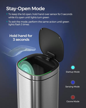 13 Gallon Motion Sensor Kitchen Trash Can - Karrari