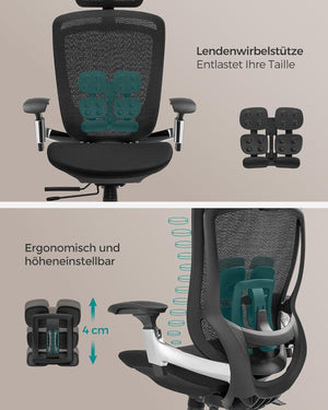 Adjustable Reclining Desk Chair – Ergonomic Support