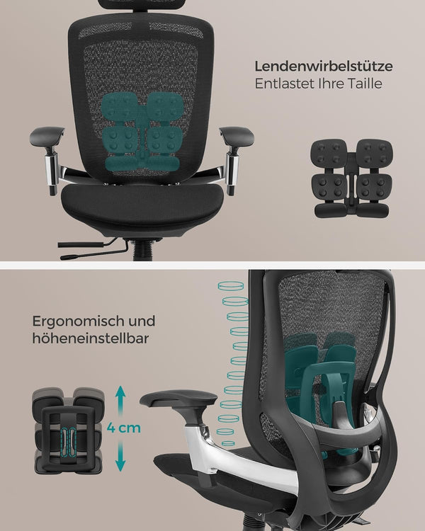 Adjustable Reclining Desk Chair – Ergonomic Support