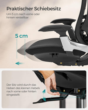 Adjustable Reclining Desk Chair – Ergonomic Support