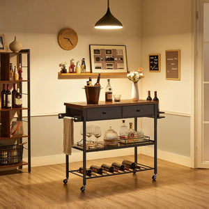 Kitchen Storage Trolley with Drawers