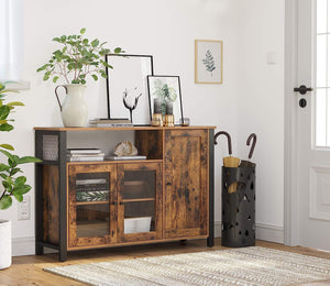 Sideboard Cabinet - Glass Doors & Adjustable Shelves - Karrari
