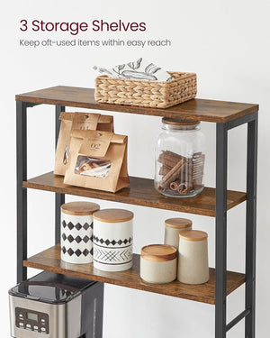 Kitchen Baker’s Rack with Shelves and Hooks