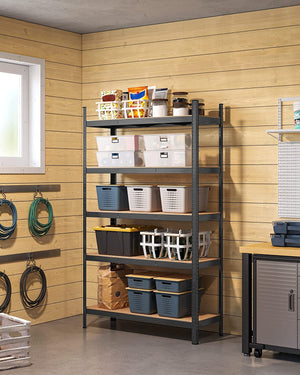 5-Tier Steel Shelving Unit – Boltless Garage Storage Rack (60x120x200cm) - Karrari