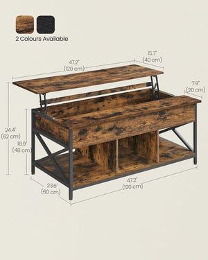 Lift-Top Coffee Table with Storage - Karrari