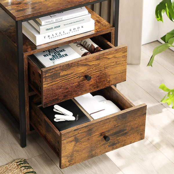 Bedside Table with 2 Drawers - Karrari
