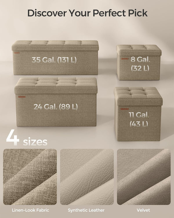 Storage Ottoman Bench – Folding Footrest - Karrari