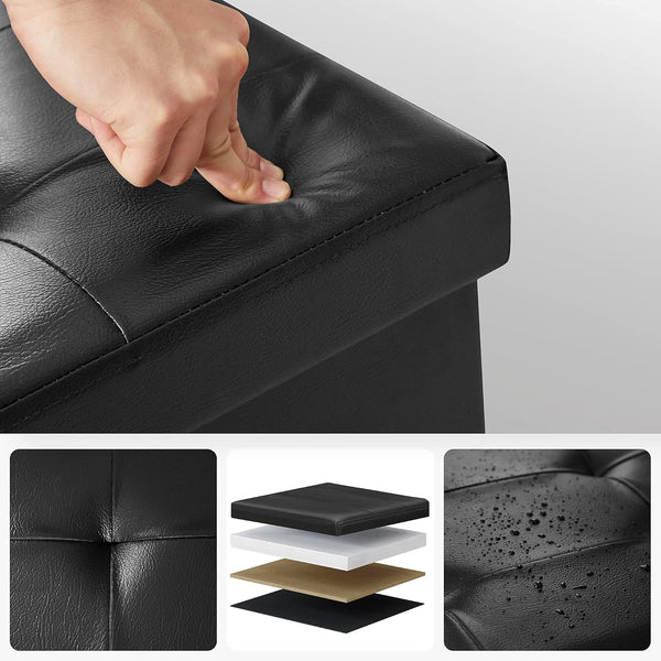 Foldable Storage Bench – Chest with Lid