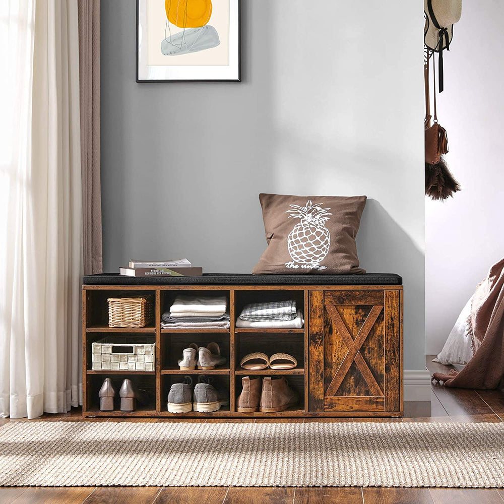 Shoe Storage Bench with Cushion - Karrari