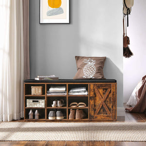 Shoe Storage Bench with Cushion - Karrari