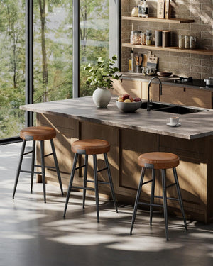 Set of 2 Backless Bar Stools - Karrari