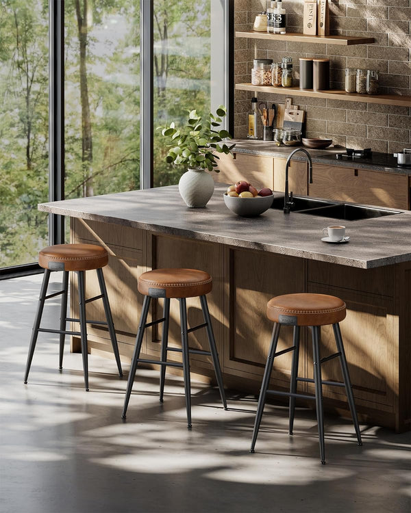 Set of 2 Backless Bar Stools - Karrari