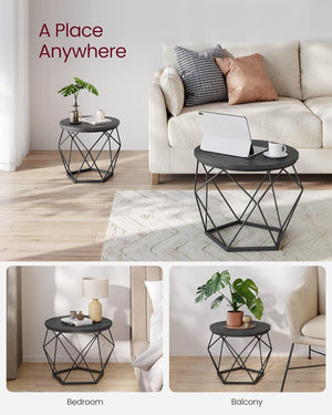 2-Piece Round Coffee Tables with Removable Tops - Karrari