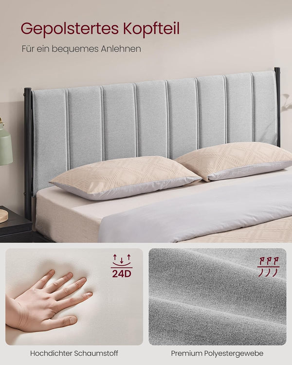 Double Metal Bed Frame (160 x 200 cm) - Karrari