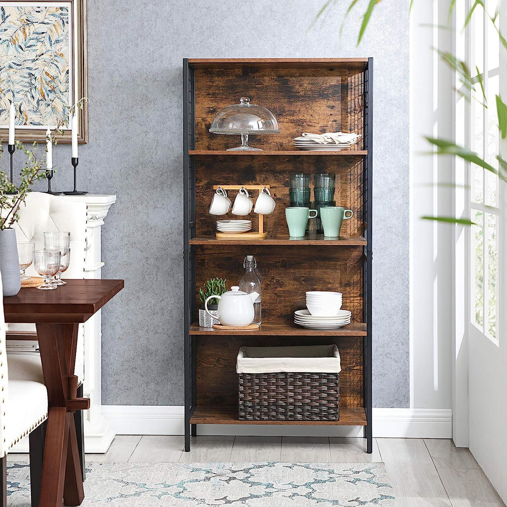 5-Tier Bookcase with Hooks - Karrari