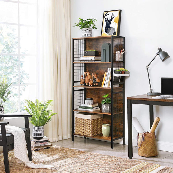 5-Tier Bookcase with Hooks - Karrari